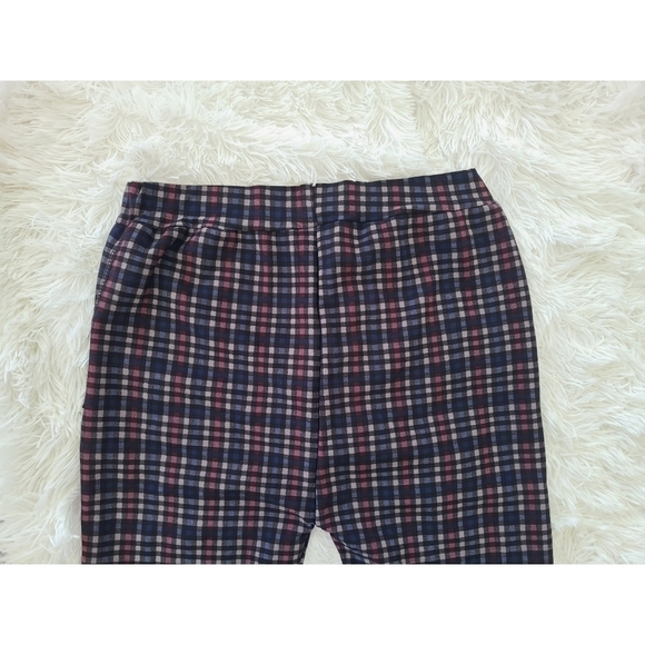 TRÏBE PULL On Check Print Thermal Lined Pants Size Medium NWT - Picture 2 of 4